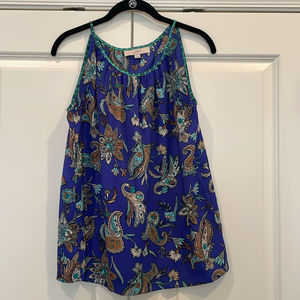 Ann Taylor Loft flowy paisley tank top - size small *NWOT*